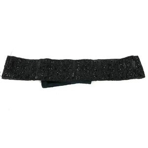 Talbots Black Beaded Belt 29” Women’s Hook & Loop Closure MEDIUM